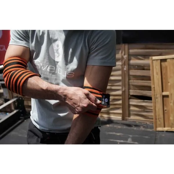SVELTUS PROTECTIVE STRIPS ELBOW Bandáže lakťov, oranžová, veľkosť