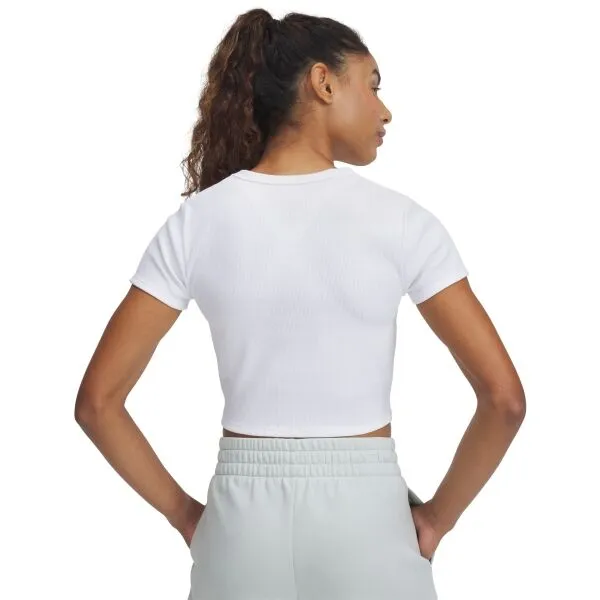 Under Armour UA RIVAL RIB BABY TEE tričko, biela, veľkosť