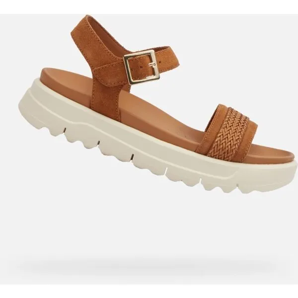 Brown women's sandals Geox Xand 2.1S - Women's