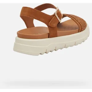 Brown women's sandals Geox Xand 2.1S - Women's