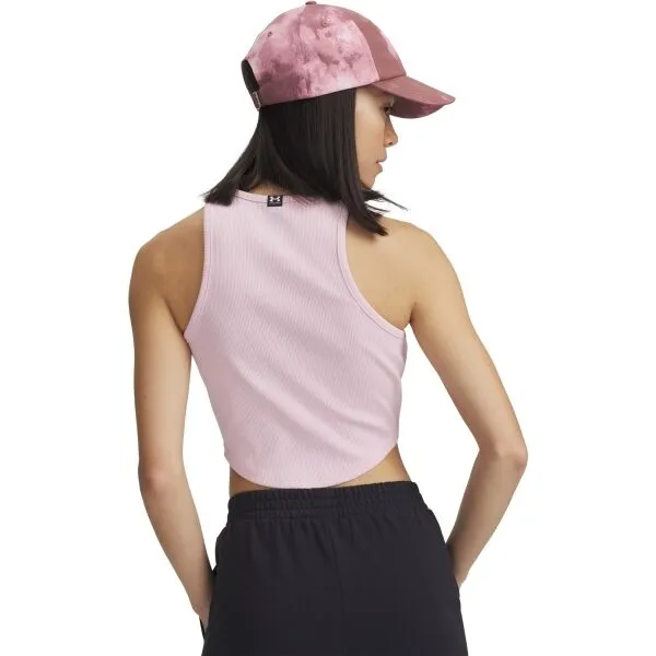Dámske tielko UNDER ARMOUR UA Rival Rib Tank-PNK