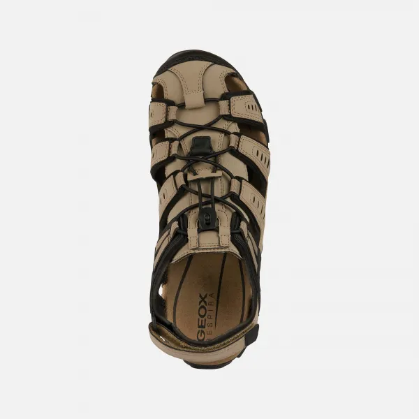 Beige men's sandals Geox Strada - Men's