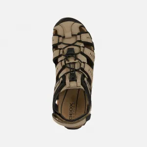 Beige men's sandals Geox Strada - Men's