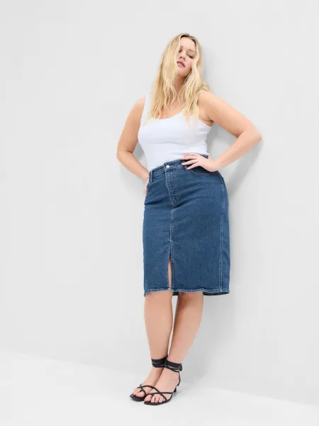 GAP Denim Midi Skirt - Women