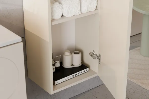 Comad Kúpeľňová zostava s doskou a skrinkami Donna 80 cm piesková