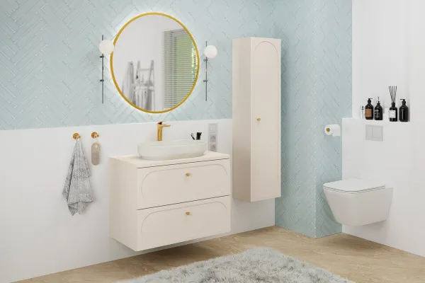 ArtCom Skrinka pod umývadlo DONNA Sand 82-80-46-2S | 80 cm