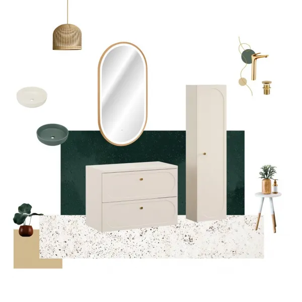 ArtCom Skrinka pod umývadlo DONNA Sand 82-80-46-2S | 80 cm