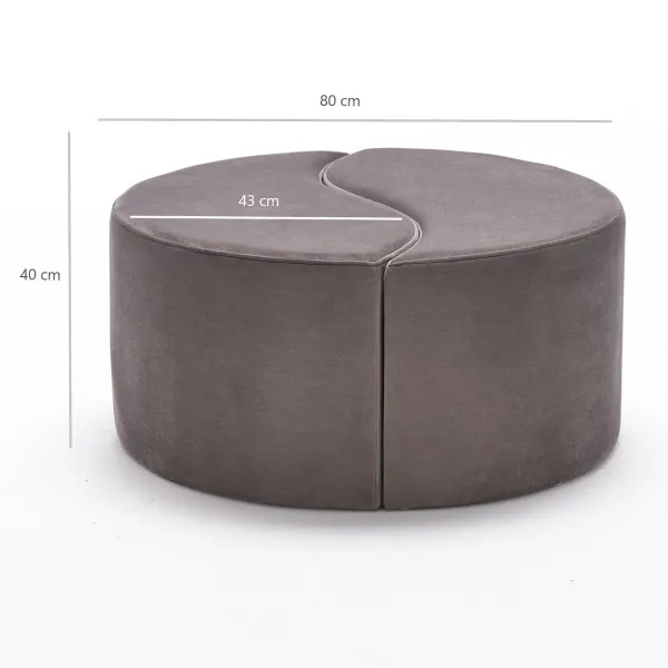 Stolička Alis Pouf Mink