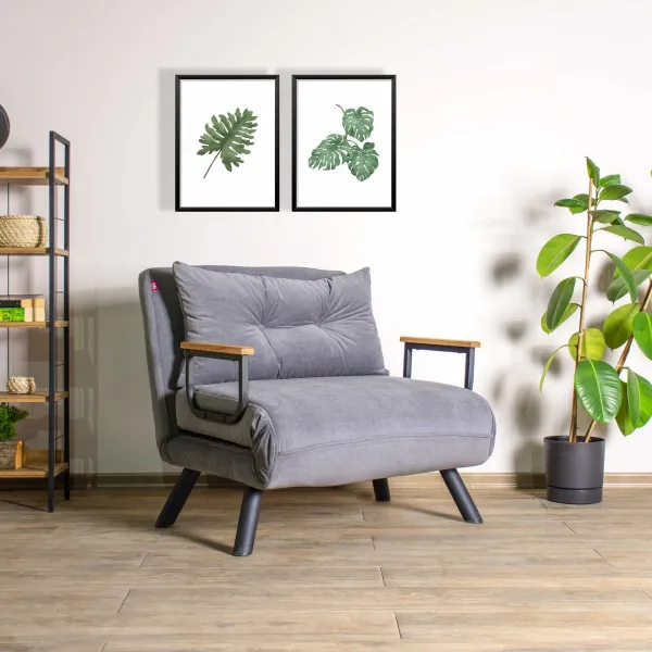 Kreslo Sando Single Grey