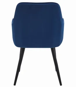 Stolička NANA - tmavomodrý zamat / čierne nohy x 2 9401 71 00 00