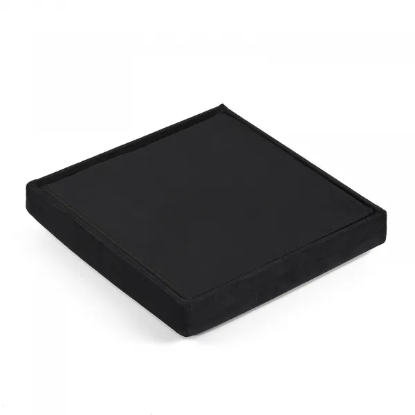 Skladací puf M - 30x30x30cm zamatová čierna 9999
