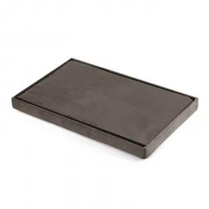 XL skladací puf s gombíkmi - 60x38x38cm zamatová hnedá x 4