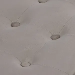 XL skladací puf s gombíkmi - 60x38x38cm zamatová béžová x 4