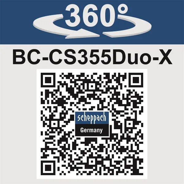 SCHEPPACH BC-CS355DUO-X - 20 V aku reťazová píla (bez batérie a nabíjačky) 5910309900