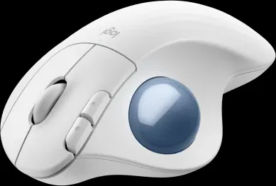 Logitech M575S ERGO - bezdrôtový trackball - šedobiela