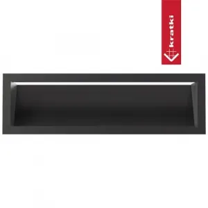 Kratki | Tunelová mriežka LUFT 120x600 45S - čierna LUFT/12/60/45S/C