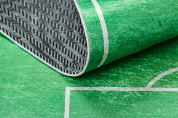 Detský koberec protišmykový BAMBINO 9731 futbalové ihrisko, zelený