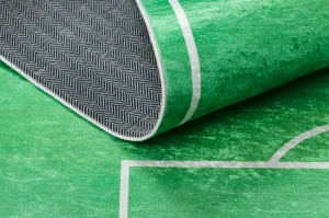 Detský koberec protišmykový BAMBINO 9731 futbalové ihrisko, zelený