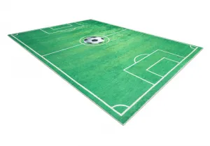 Detský koberec protišmykový BAMBINO 9731 futbalové ihrisko, zelený