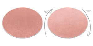 Koberec ETON PLUS púdrovo ružový kruh