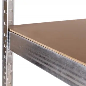Rohový regál 180x90x40 cm Pozinkovaná oceľ, 5 políc, nosnosť 875 kg