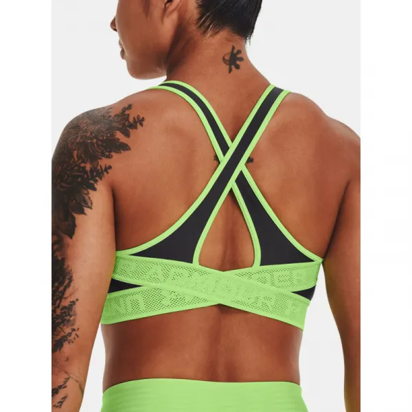 Kompresná podprsenka UNDER ARMOUR UA Crossback Mid Solid NE-GRY