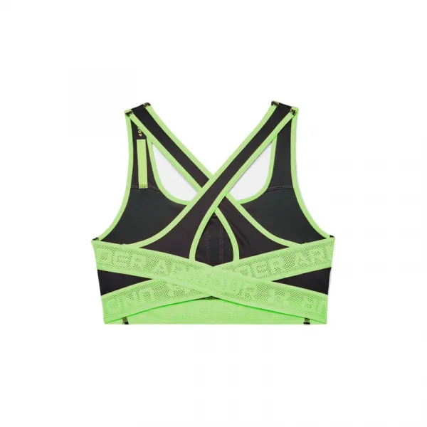 Kompresná podprsenka UNDER ARMOUR UA Crossback Mid Solid NE-GRY