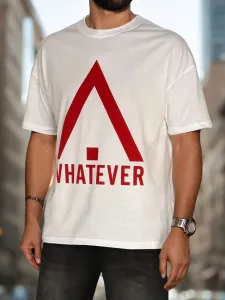 Trendy tričko s krátkym rukávom pre pánov biele