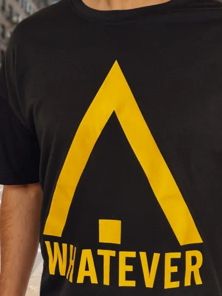 Trendy tričko s krátkym rukávom pre pánov čierne