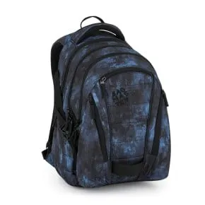 Školský set Bagmaster BAG 25 B Set Black-Blue