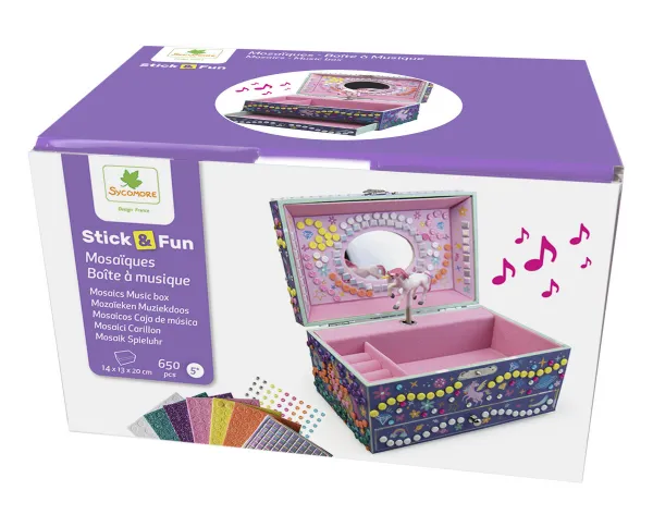 Stick & Fun mozaika - 3D hracia skrinka