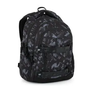 Školský set Bagmaster NOMAD 25 B Set Black/grey
