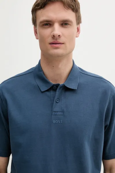 Bavlnené polo tričko BOSS Orange