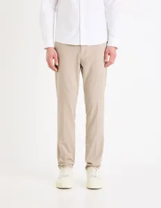 Béžové pánske chino nohavice Celio Gosi