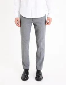 Šedé pánske chino nohavice Celio Gosi
