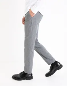 Šedé pánske chino nohavice Celio Gosi