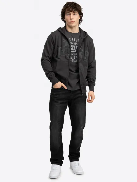 Lonsdale Men's hooded zipsweat jacket slim fit