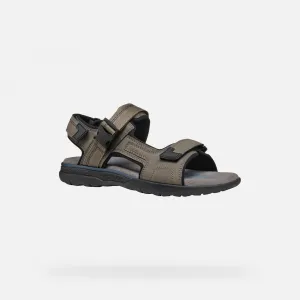 Men's light grey sandals Geox Spherica EC5 - Men