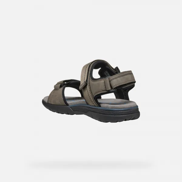 Men's light grey sandals Geox Spherica EC5 - Men