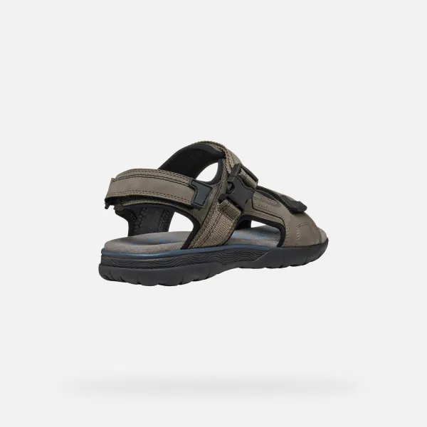 Men's light grey sandals Geox Spherica EC5 - Men