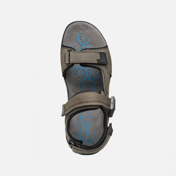 Men's light grey sandals Geox Spherica EC5 - Men