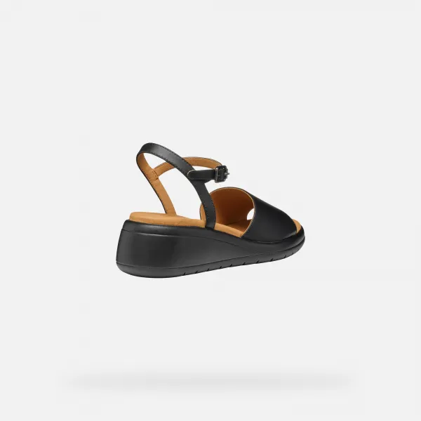 Black women's sandals Geox Meliconia - Women's