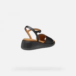 Black women's sandals Geox Meliconia - Women's