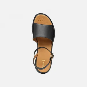 Black women's sandals Geox Meliconia - Women's