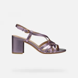 Purple women's sandals Geox Virnilisa 65 S - Women's