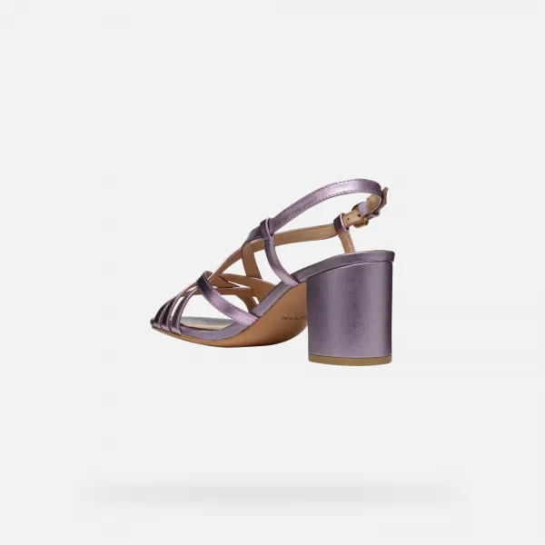 Purple women's sandals Geox Virnilisa 65 S - Women's