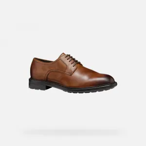 Brown men's formal shoes Geox Walk Pleasure - Men