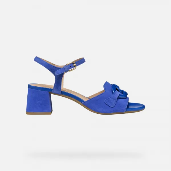 Blue-purple Geox New Eraklia 50 T Women's Sandals - Women's