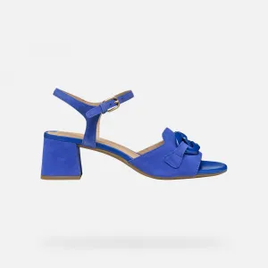 Blue-purple Geox New Eraklia 50 T Women's Sandals - Women's