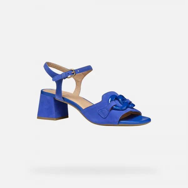 Blue-purple Geox New Eraklia 50 T Women's Sandals - Women's